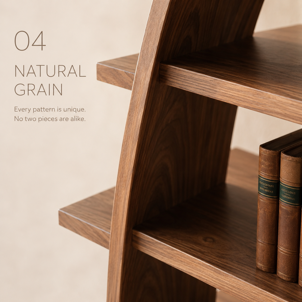 Camden Low Profile Bookshelf - product detail 5