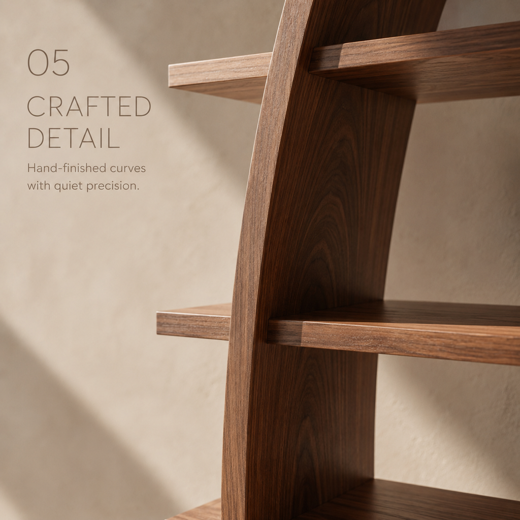 Camden Low Profile Bookshelf - product detail 6