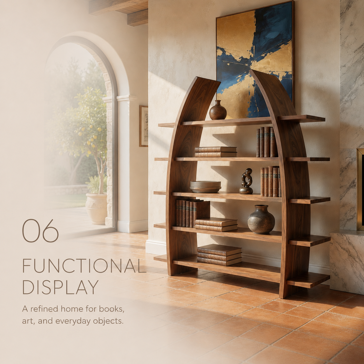 Camden Low Profile Bookshelf - product detail 7