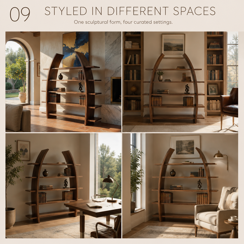 Camden Low Profile Bookshelf - product detail 10
