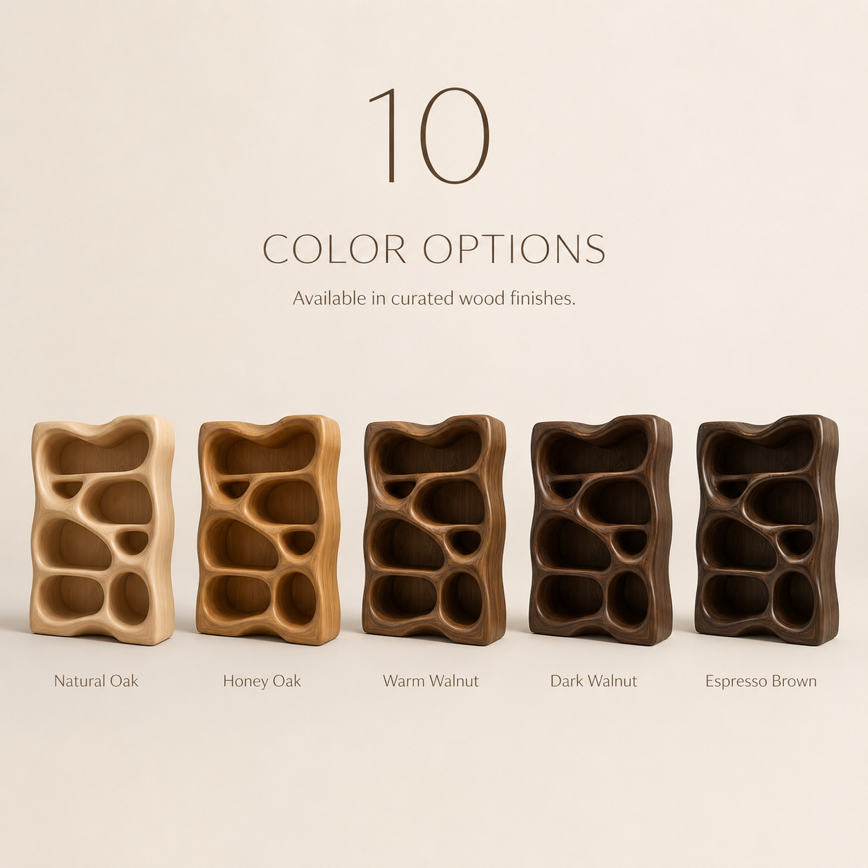 Mira Satin Wood Bookshelf - Color Options