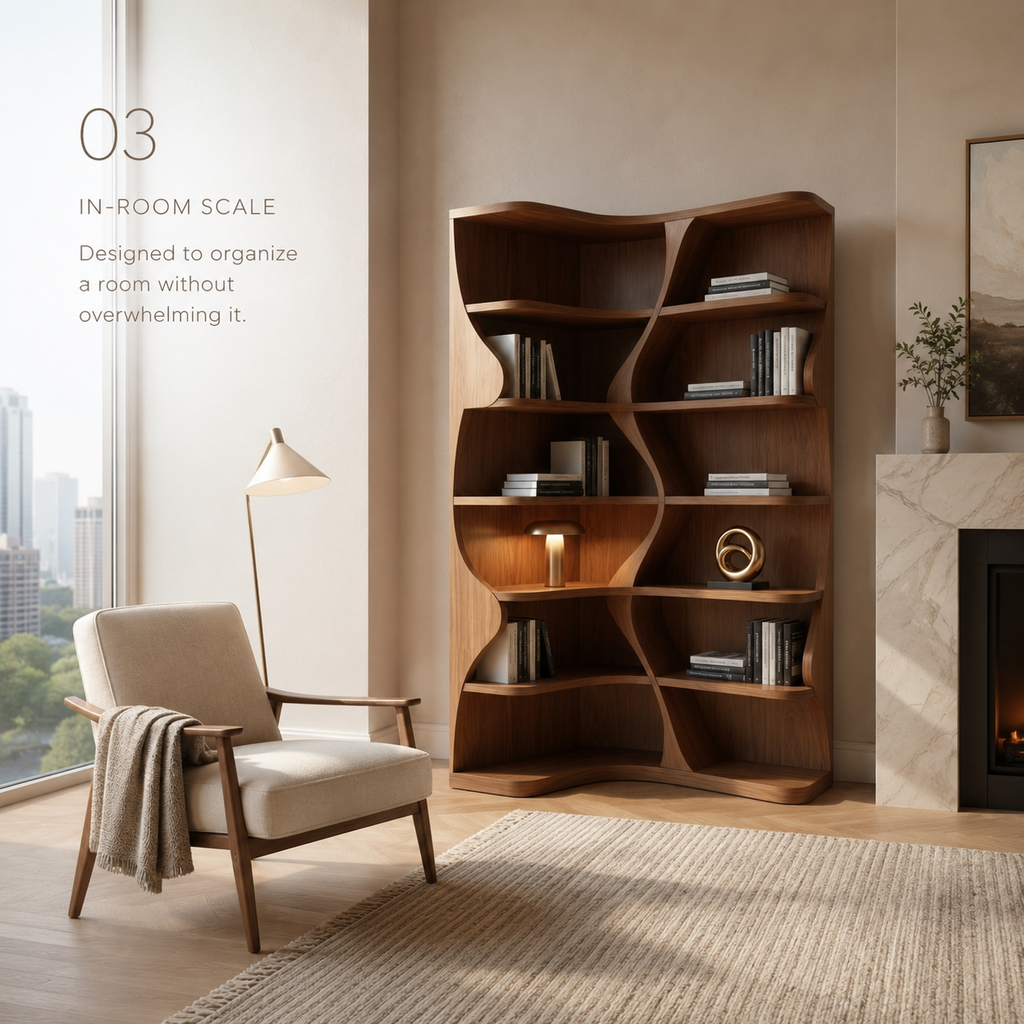 Dune Sculptural Hall Bookshelf - product detail 3