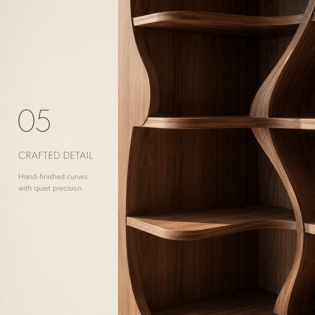 Dune Sculptural Hall Bookshelf - product detail 5