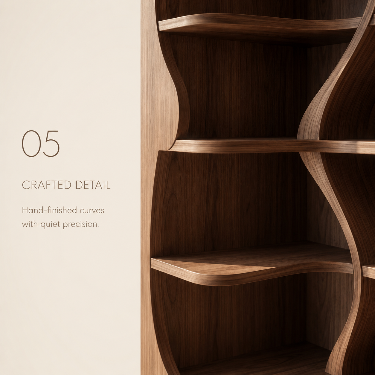 Dune Sculptural Hall Bookshelf - product detail 5