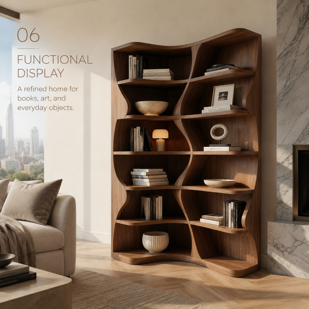 Dune Sculptural Hall Bookshelf - product detail 6