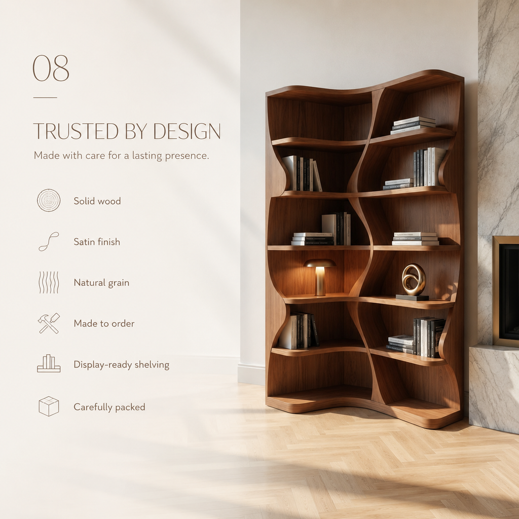 Dune Sculptural Hall Bookshelf - product detail 8