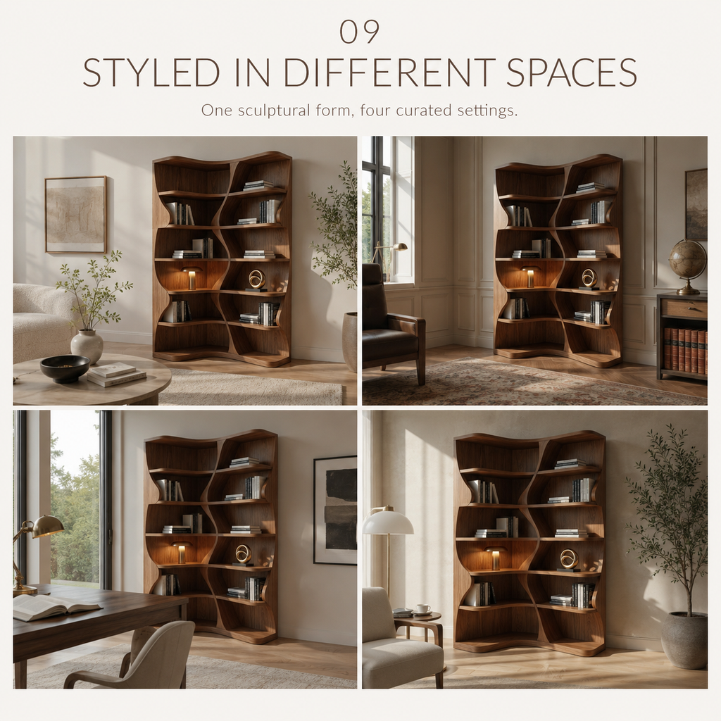 Dune Sculptural Hall Bookshelf - product detail 9