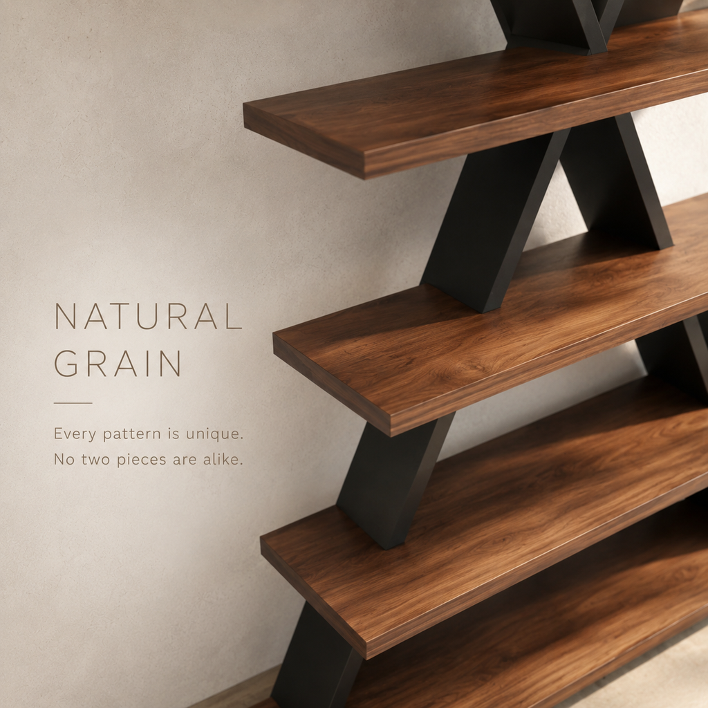 Remy Sculptural Bookcase Bookshelf - product detail 4