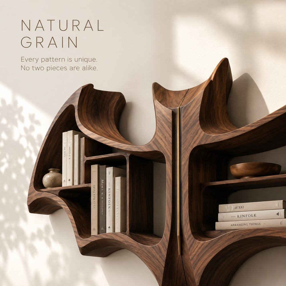 Sable Curved Bookshelf - product image 06