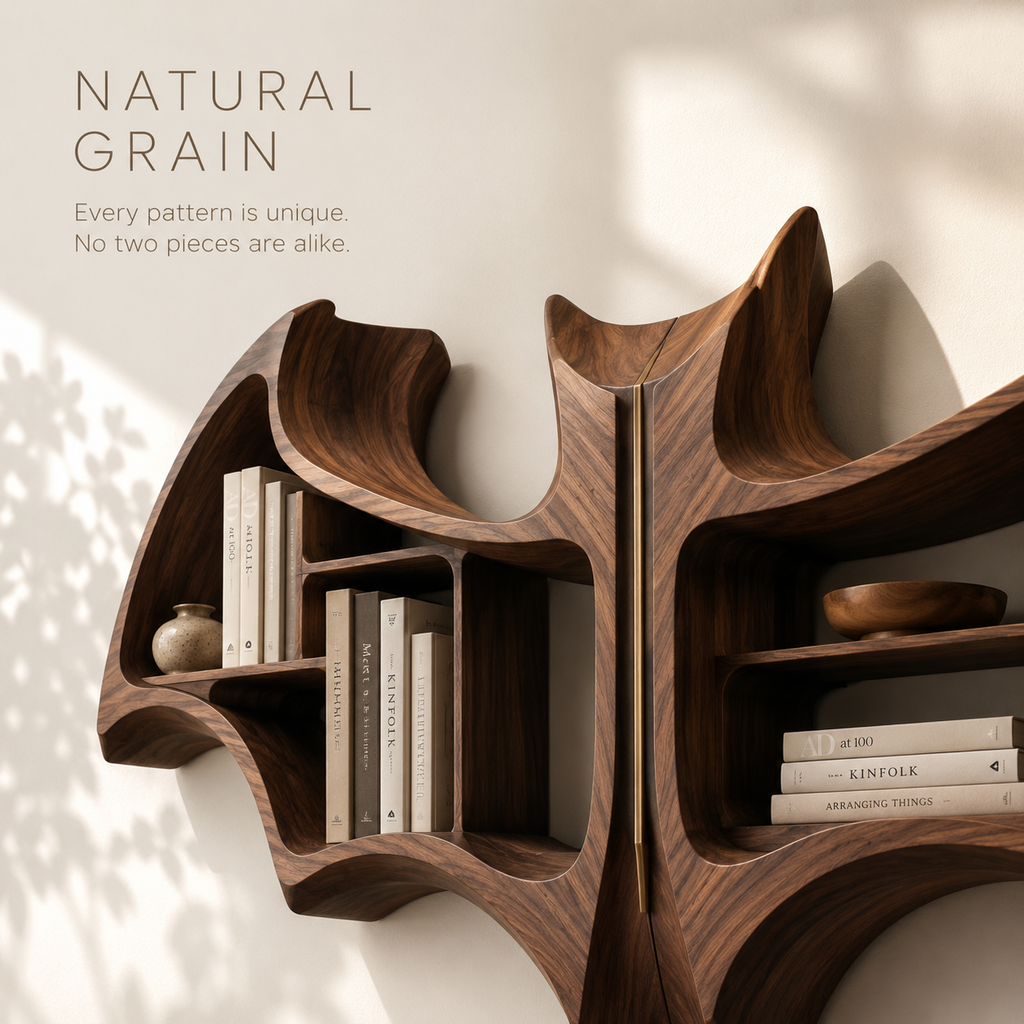 Sable Curved Bookshelf - product image 06
