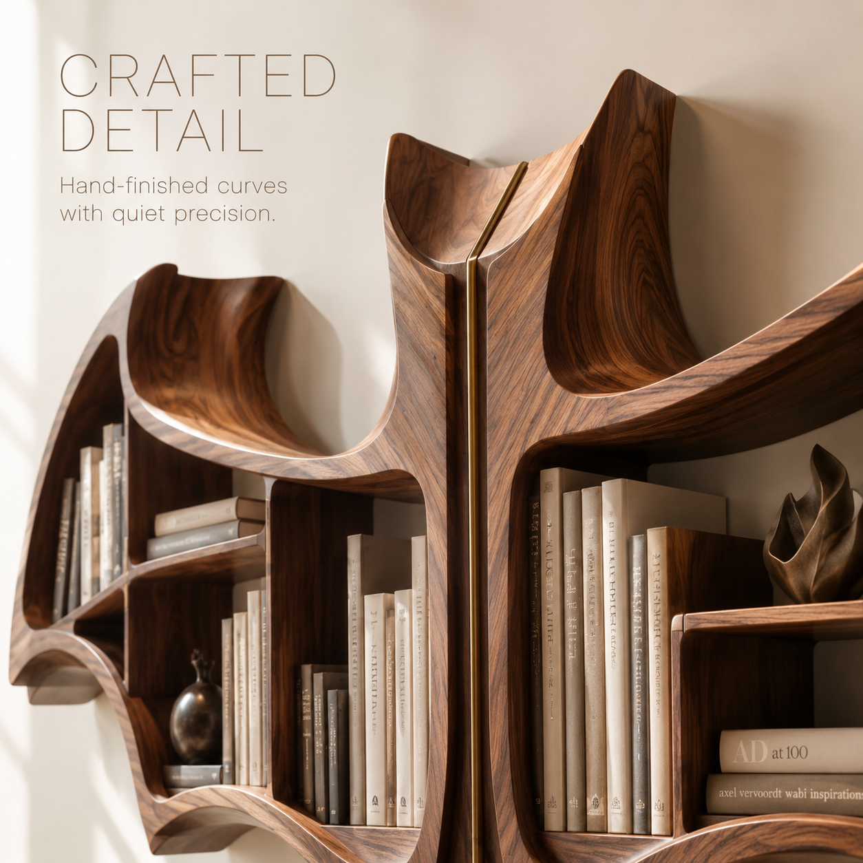 Sable Curved Bookshelf - product image 07