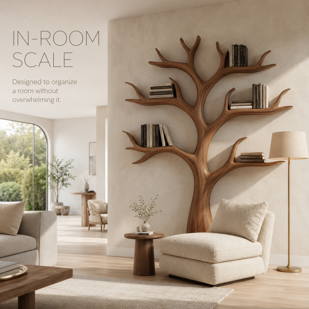 Tavian Sculptural Display Bookshelf - product image 05