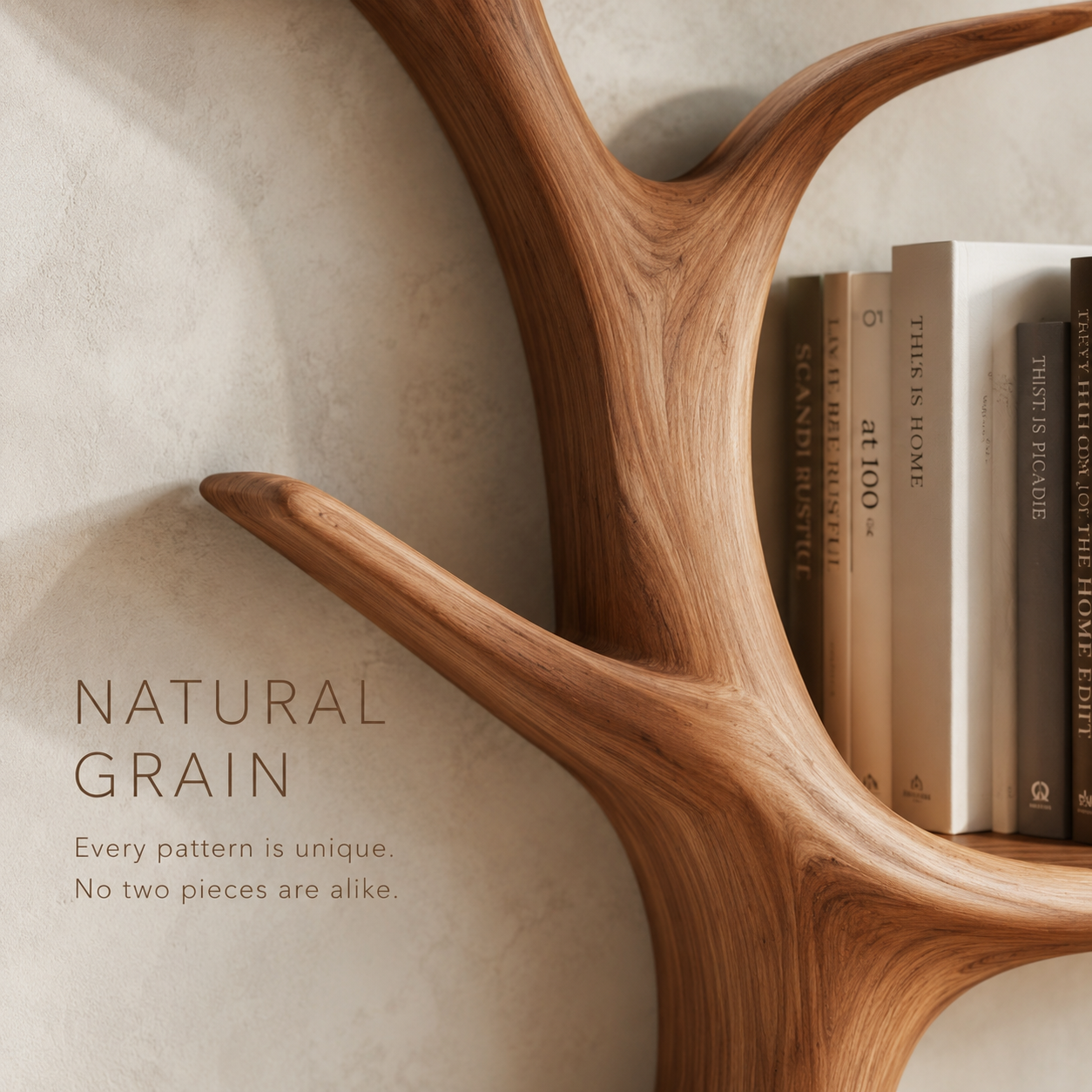 Tavian Sculptural Display Bookshelf - product image 06