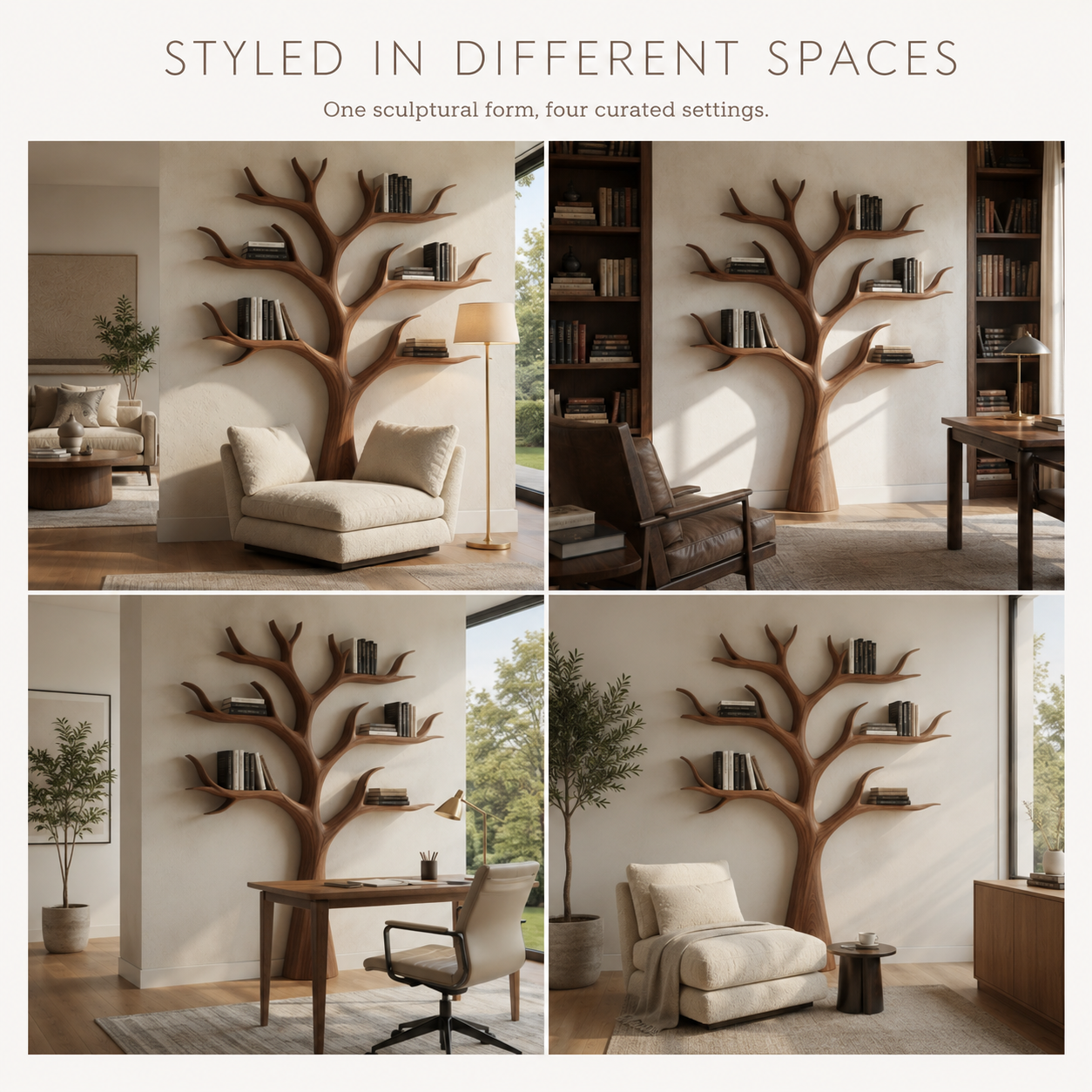 Tavian Sculptural Display Bookshelf - product image 12