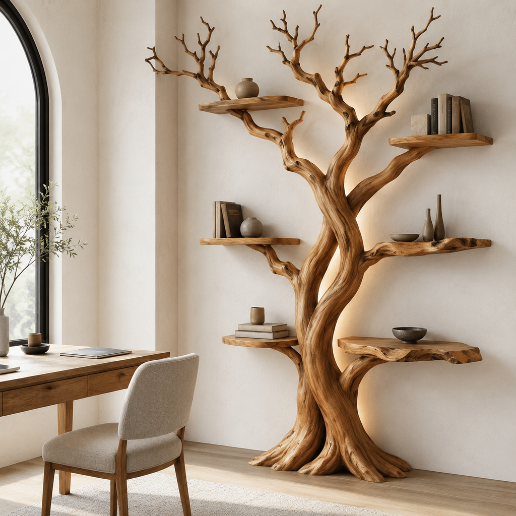 Elowen Ribbon Wood Bookshelf - product image 03