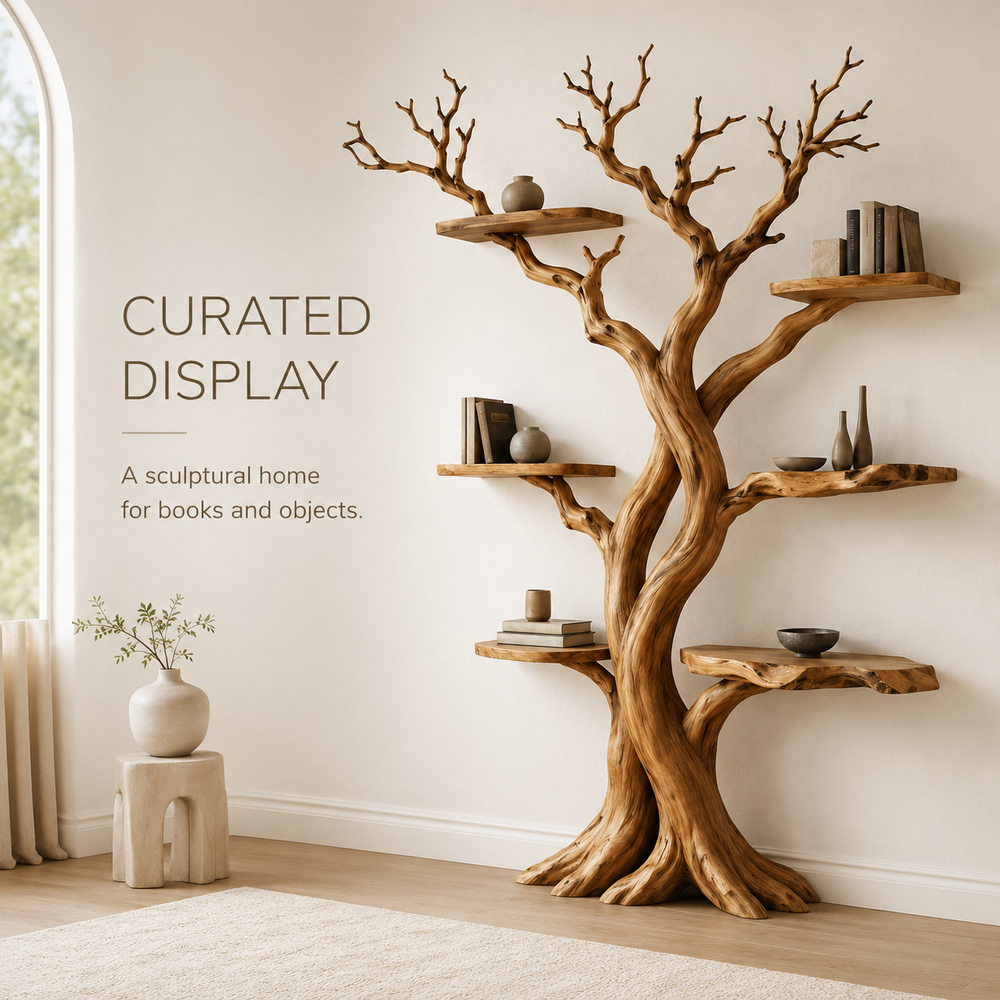 Elowen Ribbon Wood Bookshelf - product image 04
