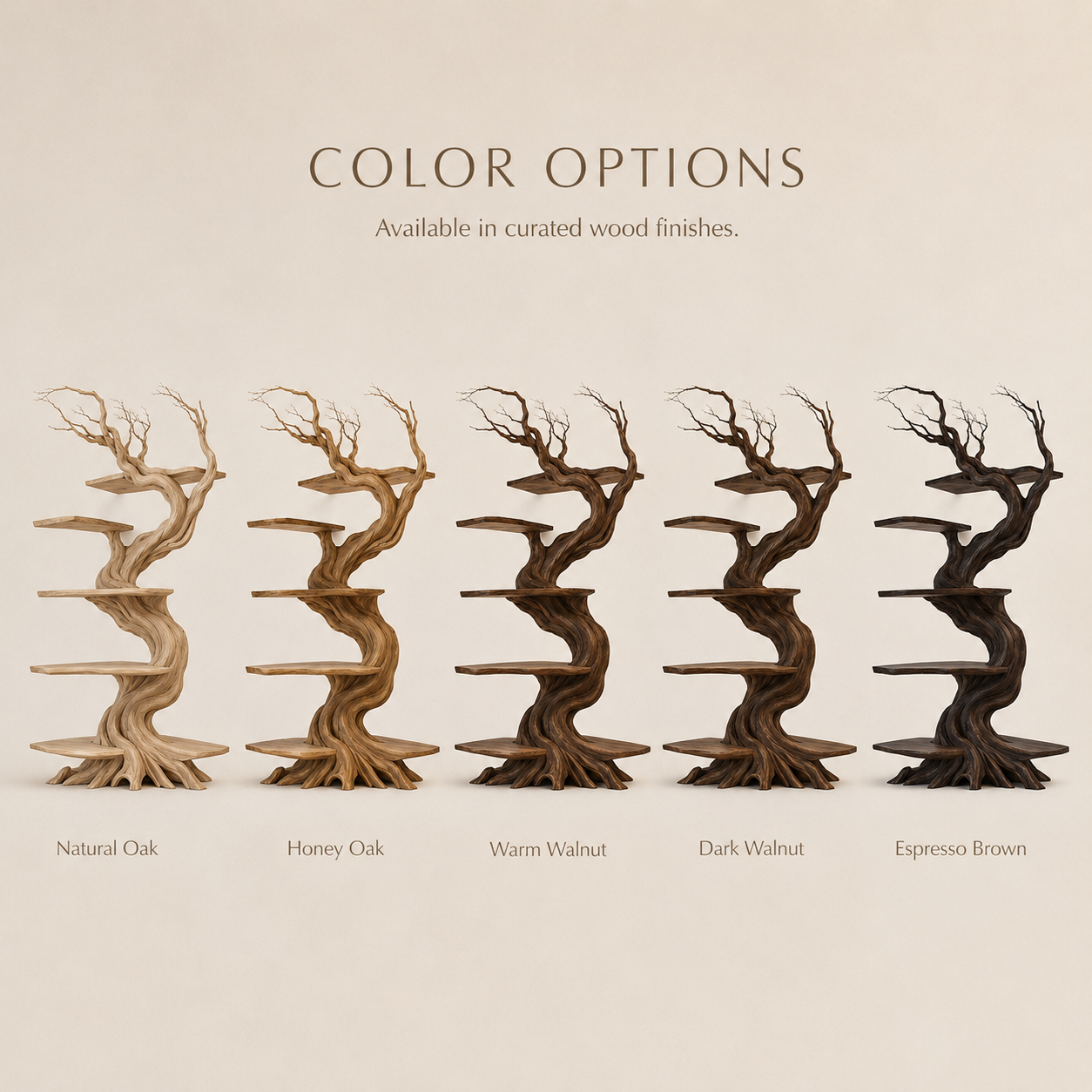 Celeste Sculptural Shelf - Color Options