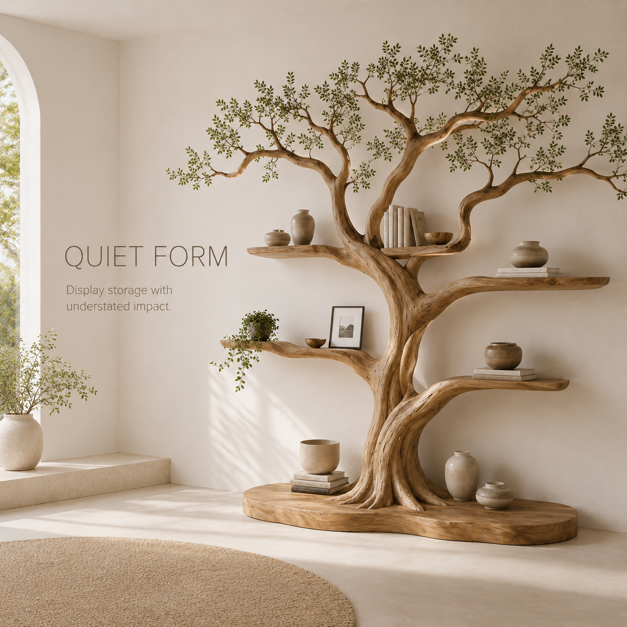 Aria Walnut Display Bookshelf - product image 05