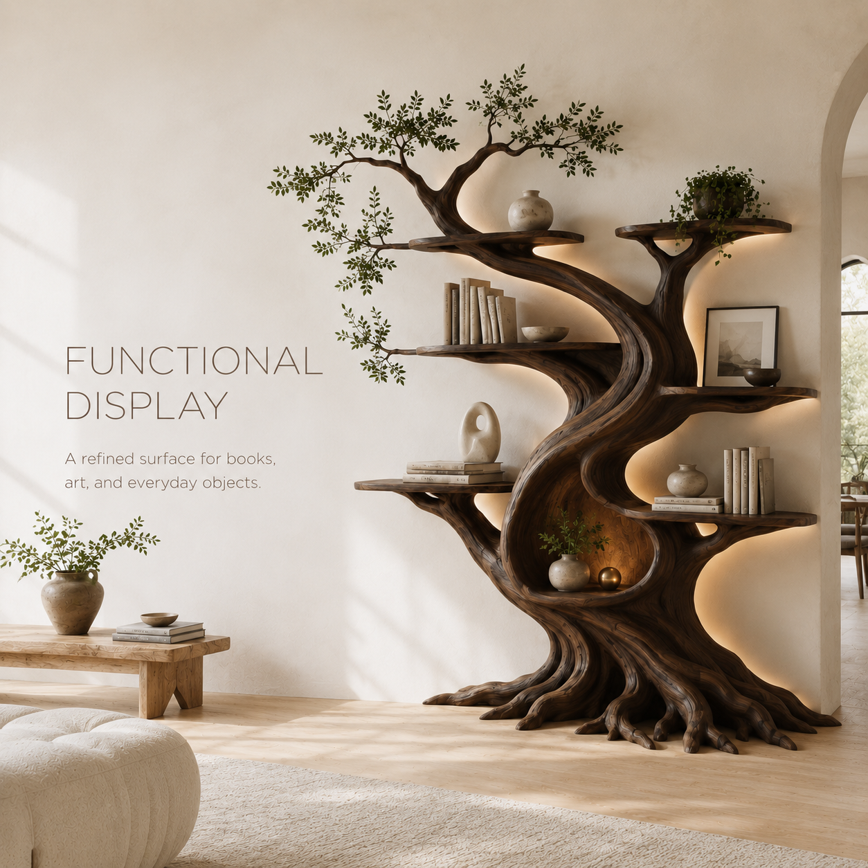 Nola Organic Wall Bookshelf - product image 09