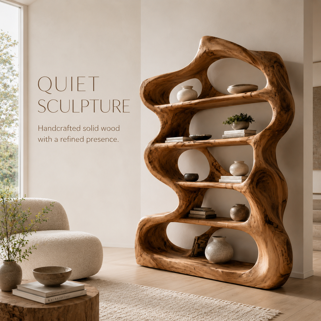 Aurelle Sculptural Bookshelf - product image 02