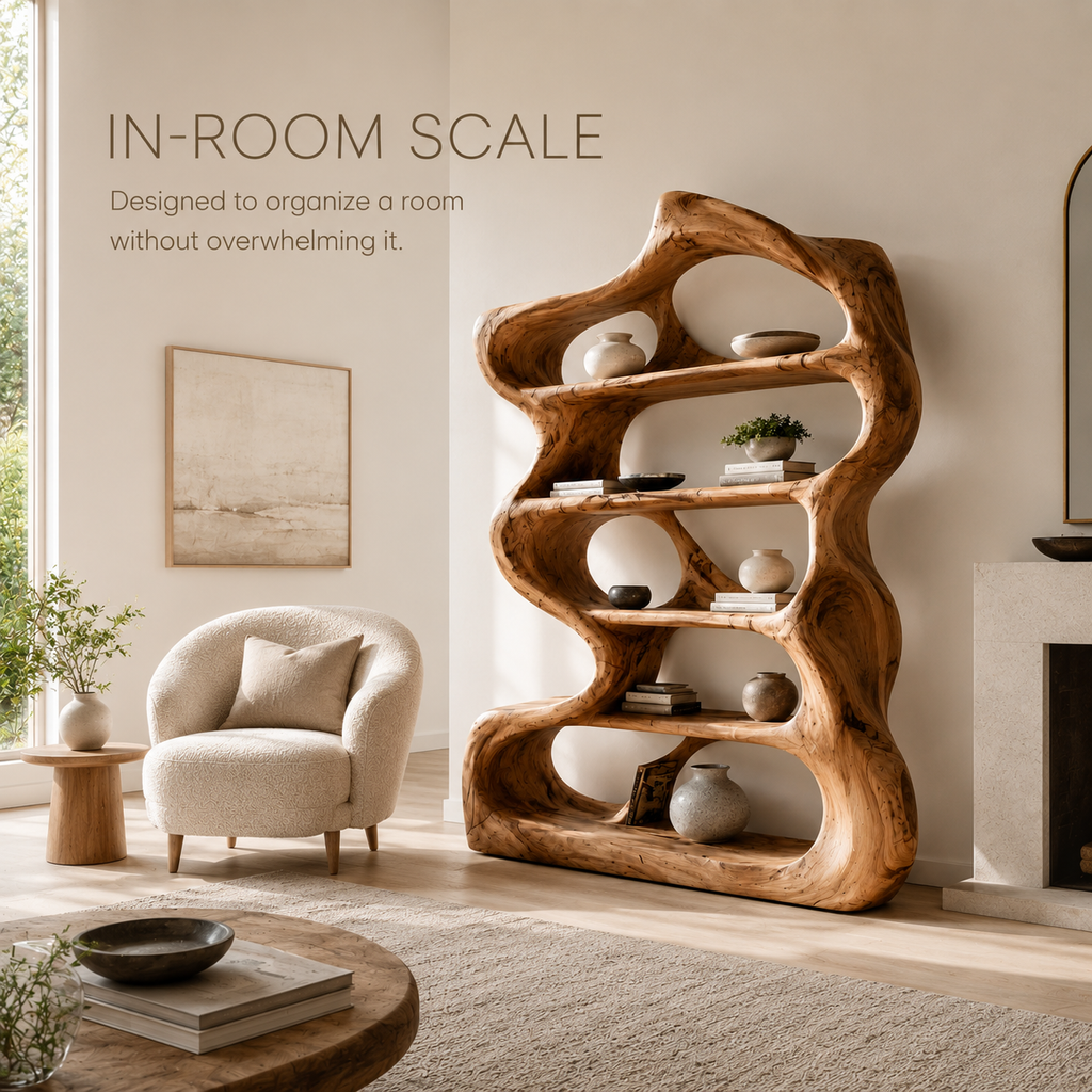 Aurelle Sculptural Bookshelf - product image 04
