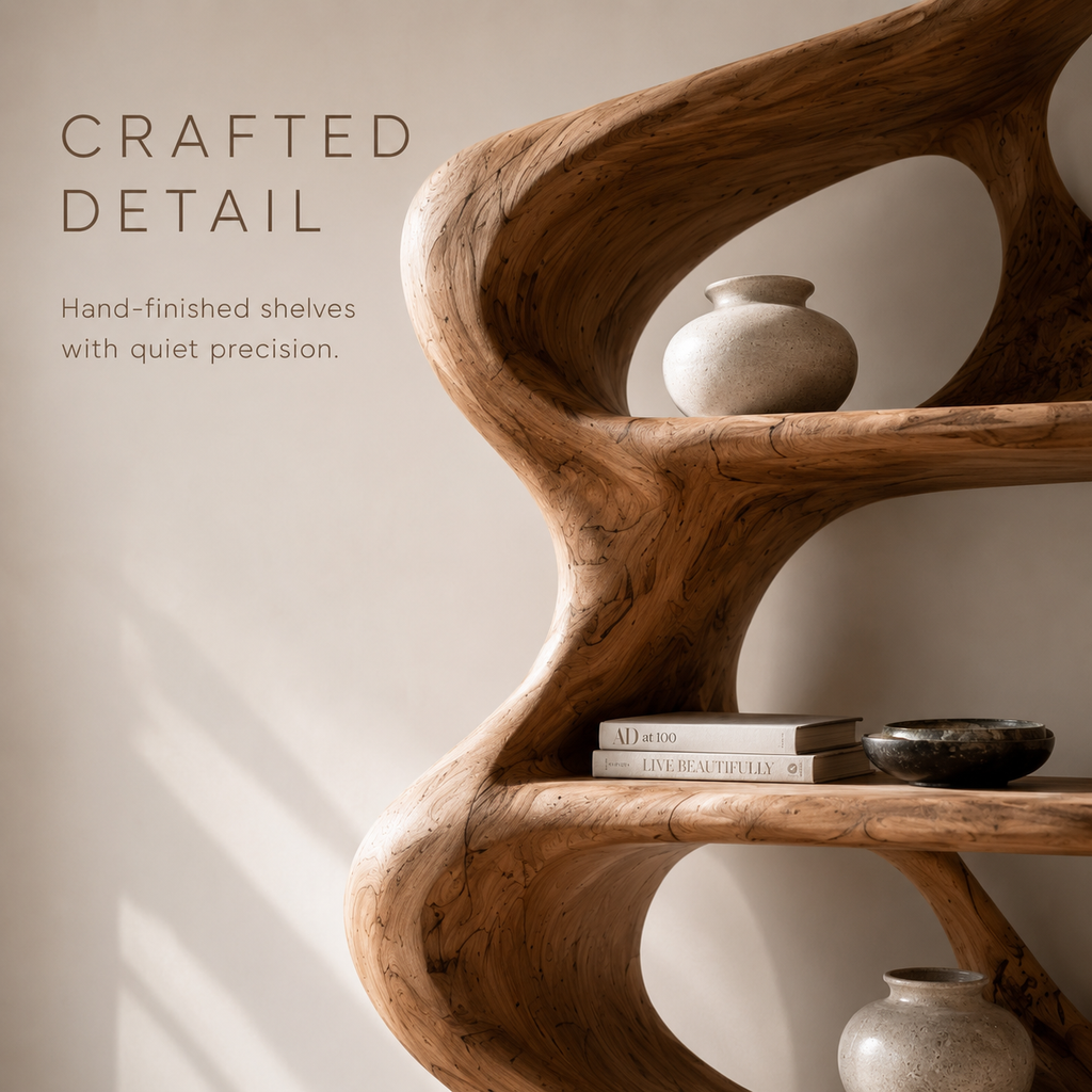 Aurelle Sculptural Bookshelf - product image 06