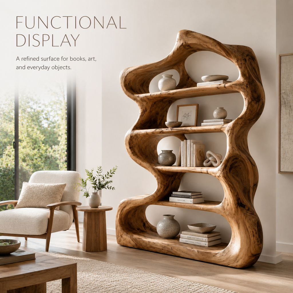Aurelle Sculptural Bookshelf - product image 07