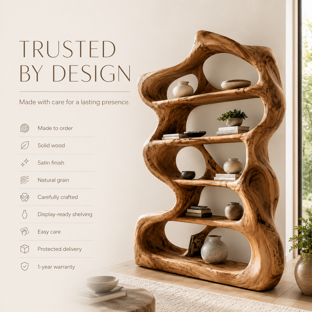Aurelle Sculptural Bookshelf - product image 09