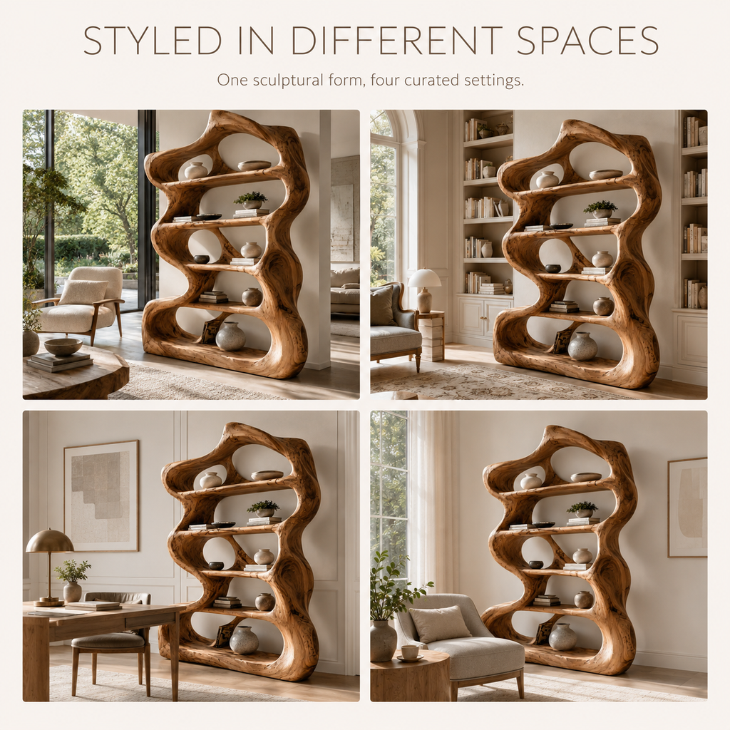 Aurelle Sculptural Bookshelf - product image 10