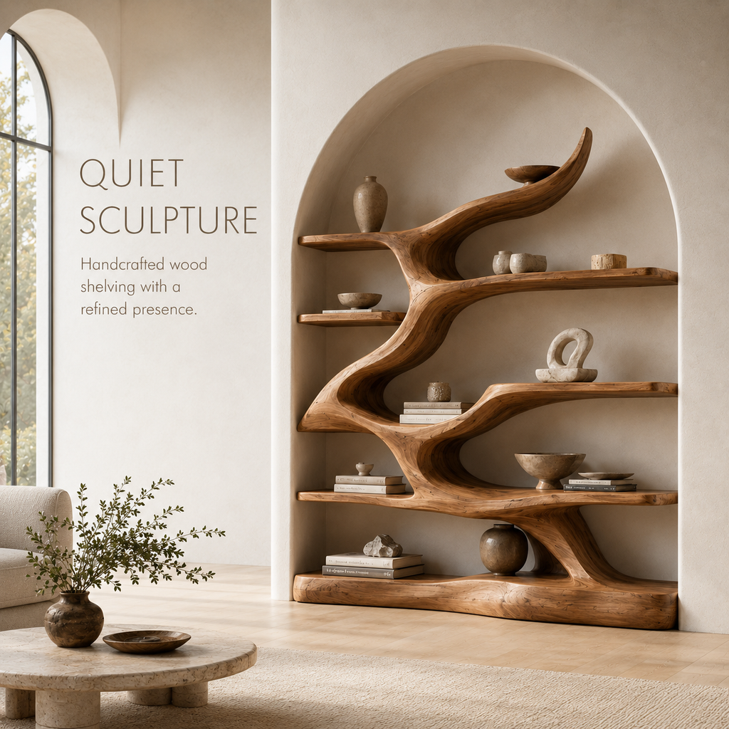 Marin Curved Display Bookshelf - product image 02