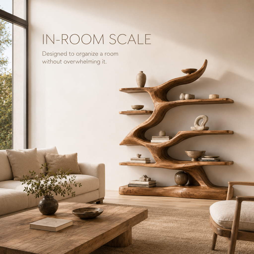 Marin Curved Display Bookshelf - product image 04