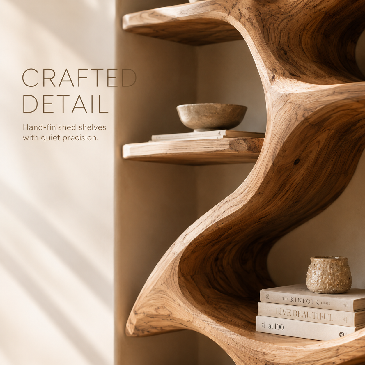 Marin Curved Display Bookshelf - product image 06