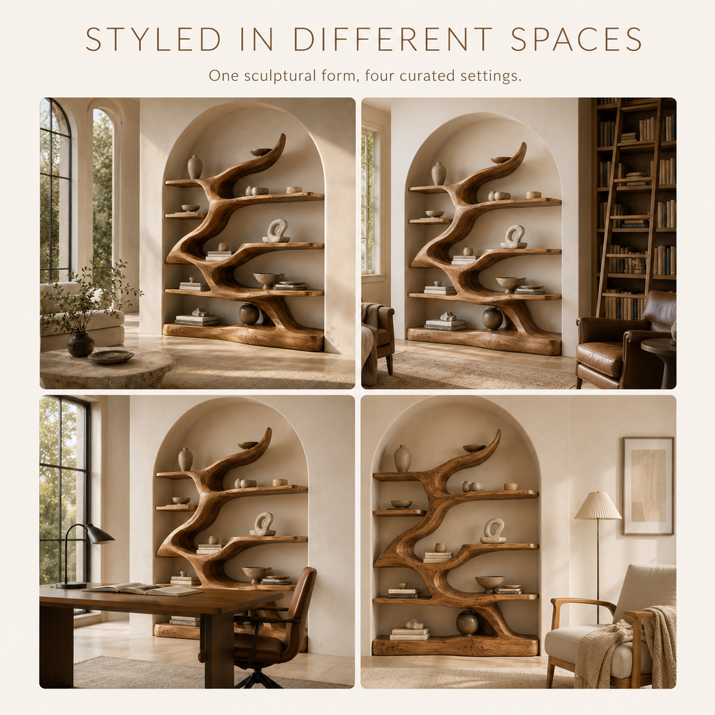 Marin Curved Display Bookshelf - product image 10