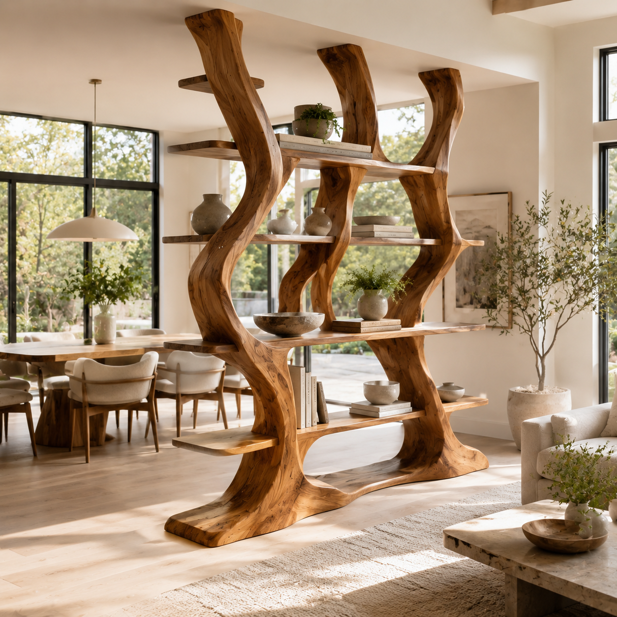 Caldera Organic Wood Bookshelf - main view