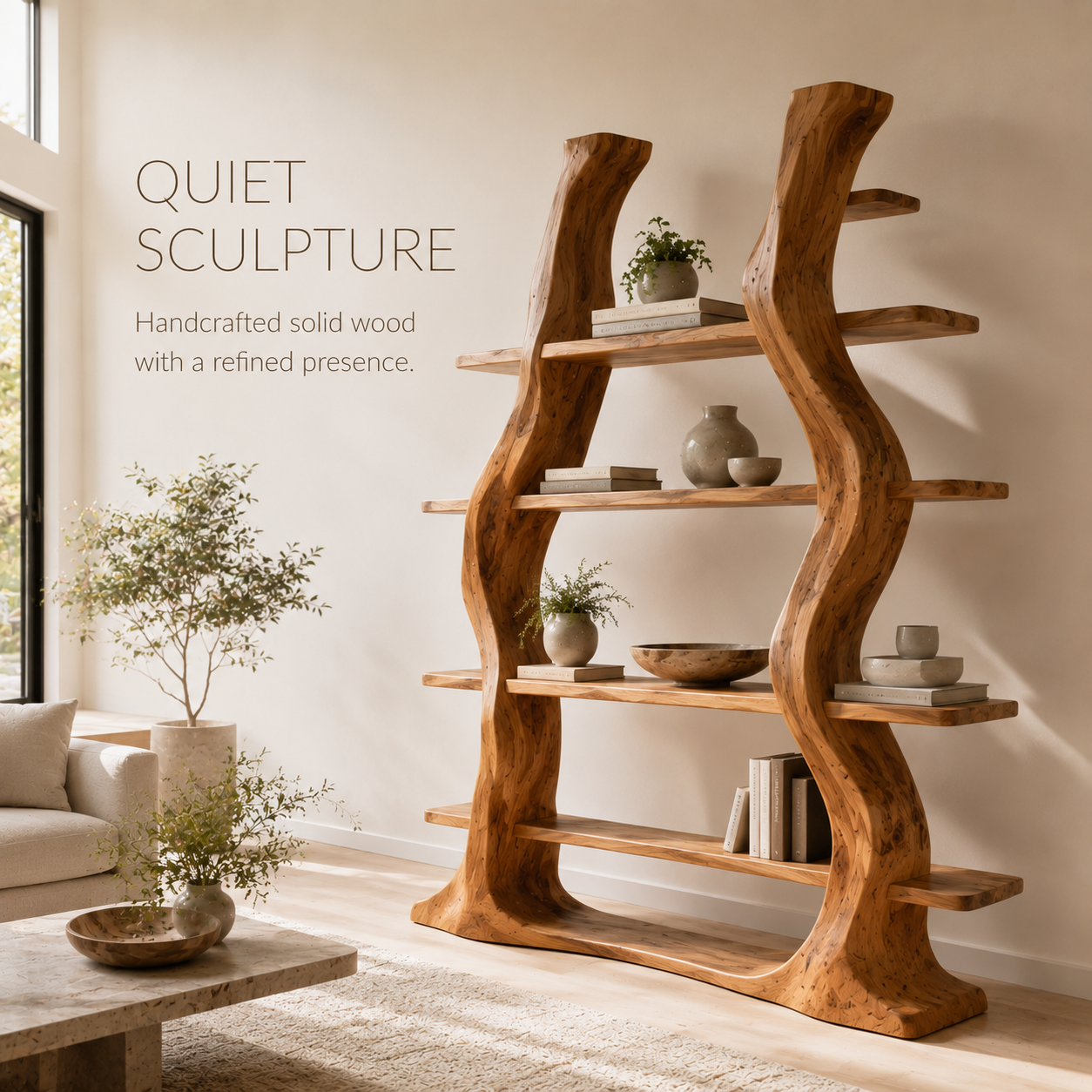 Caldera Organic Wood Bookshelf - product image 02