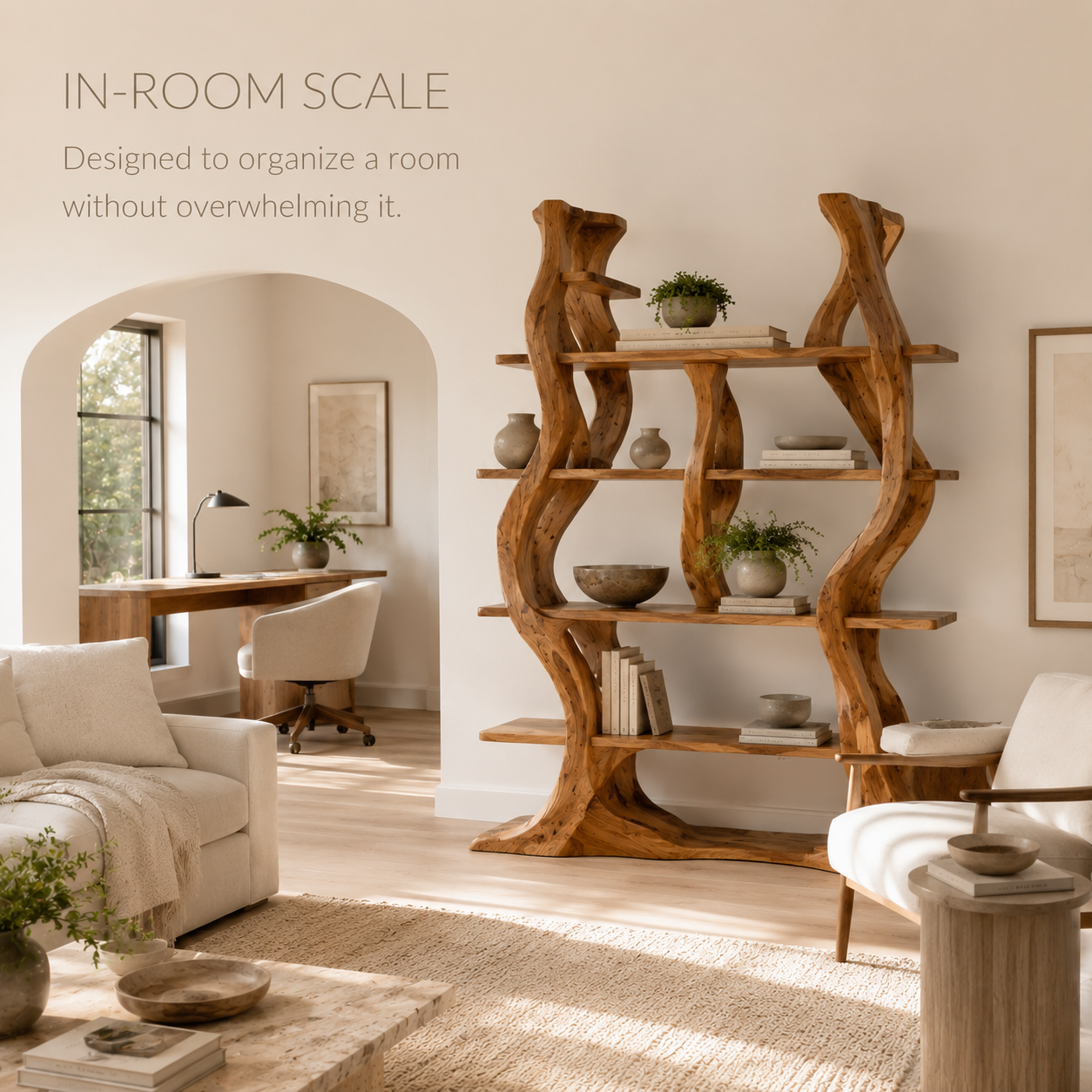 Caldera Organic Wood Bookshelf - product image 04