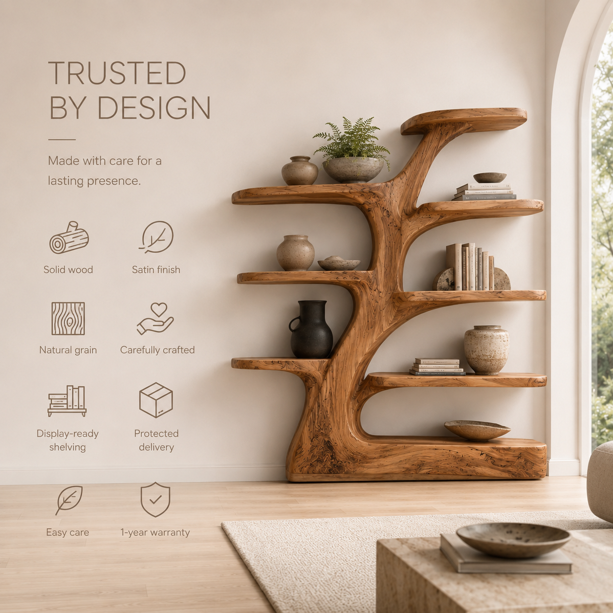 Veyra Soft Curve Bookshelf - product image 09