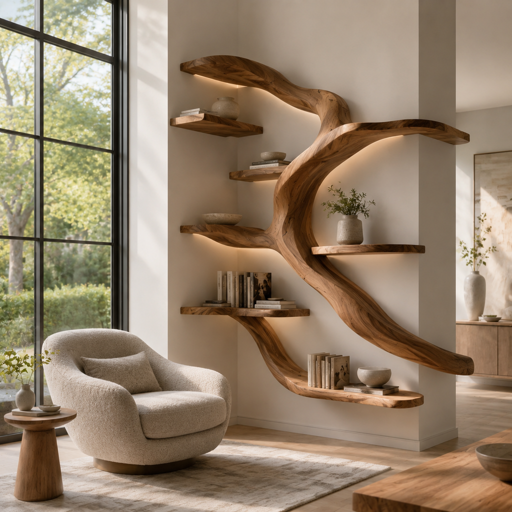 Nolan Arc Wood Bookshelf - main view