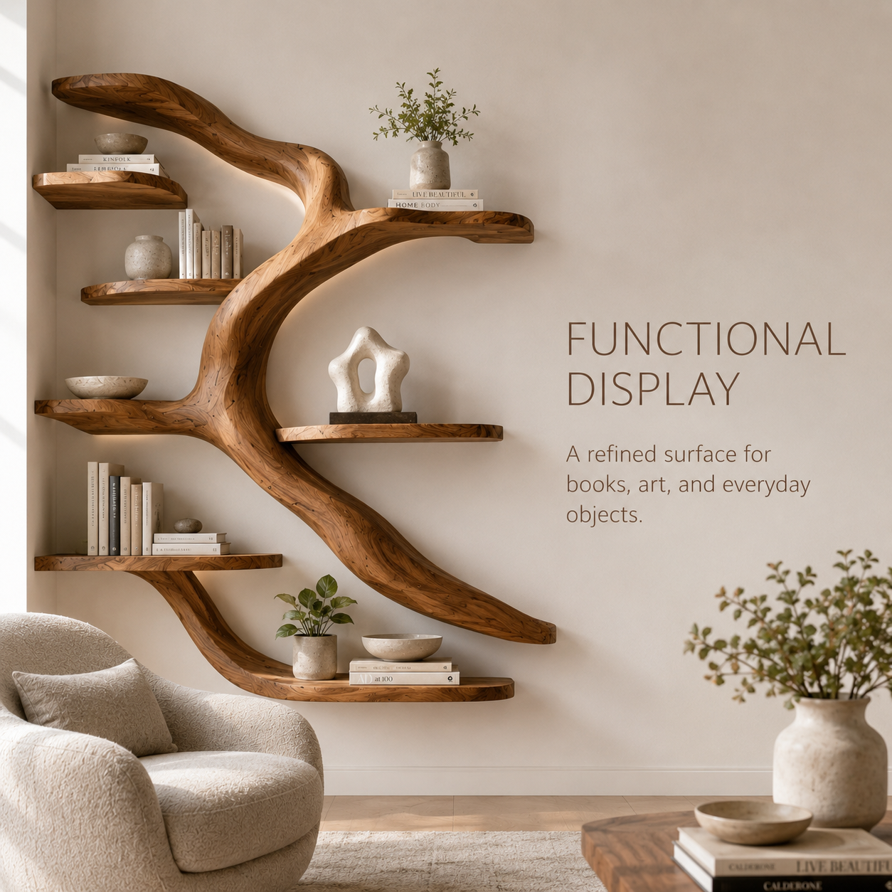 Nolan Arc Wood Bookshelf - product image 07