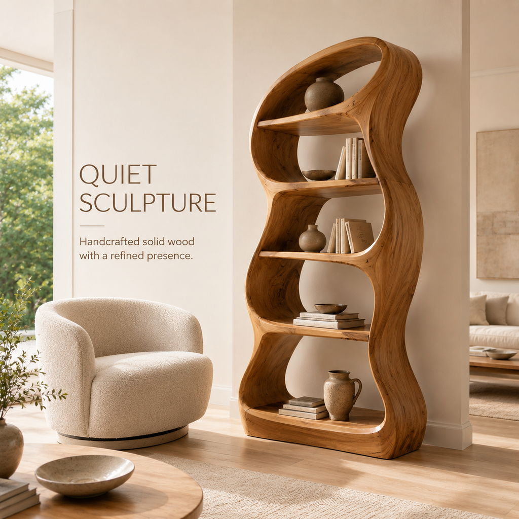 Liora Warm Walnut Bookshelf - product image 02