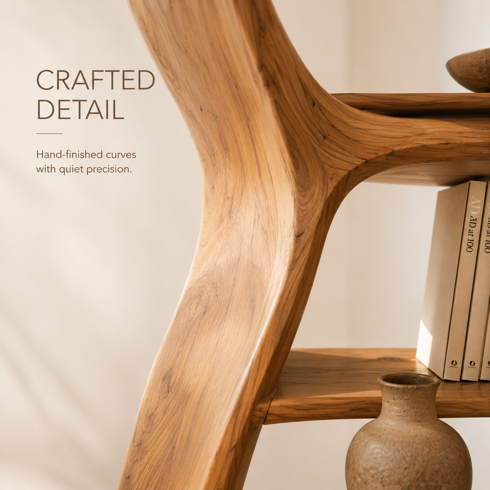 Liora Warm Walnut Bookshelf - product image 06