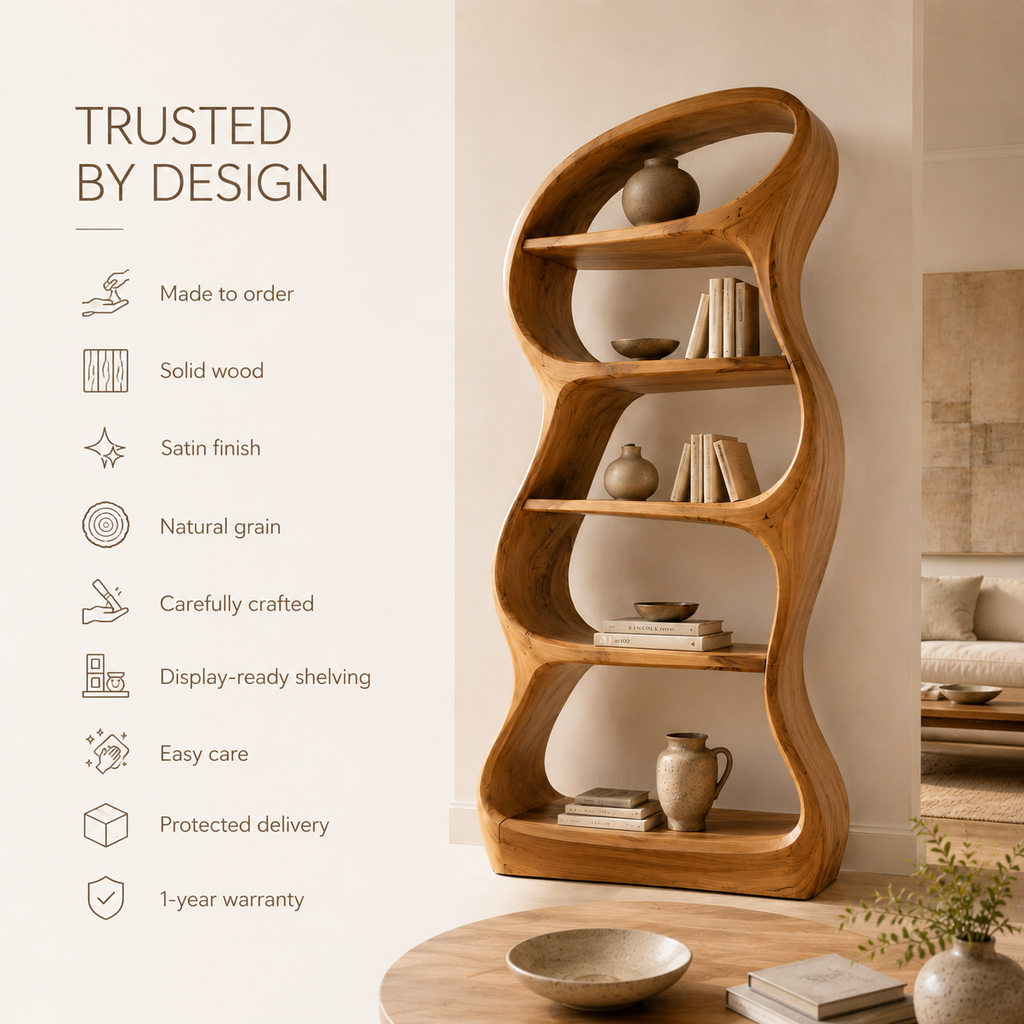 Liora Warm Walnut Bookshelf - product image 09
