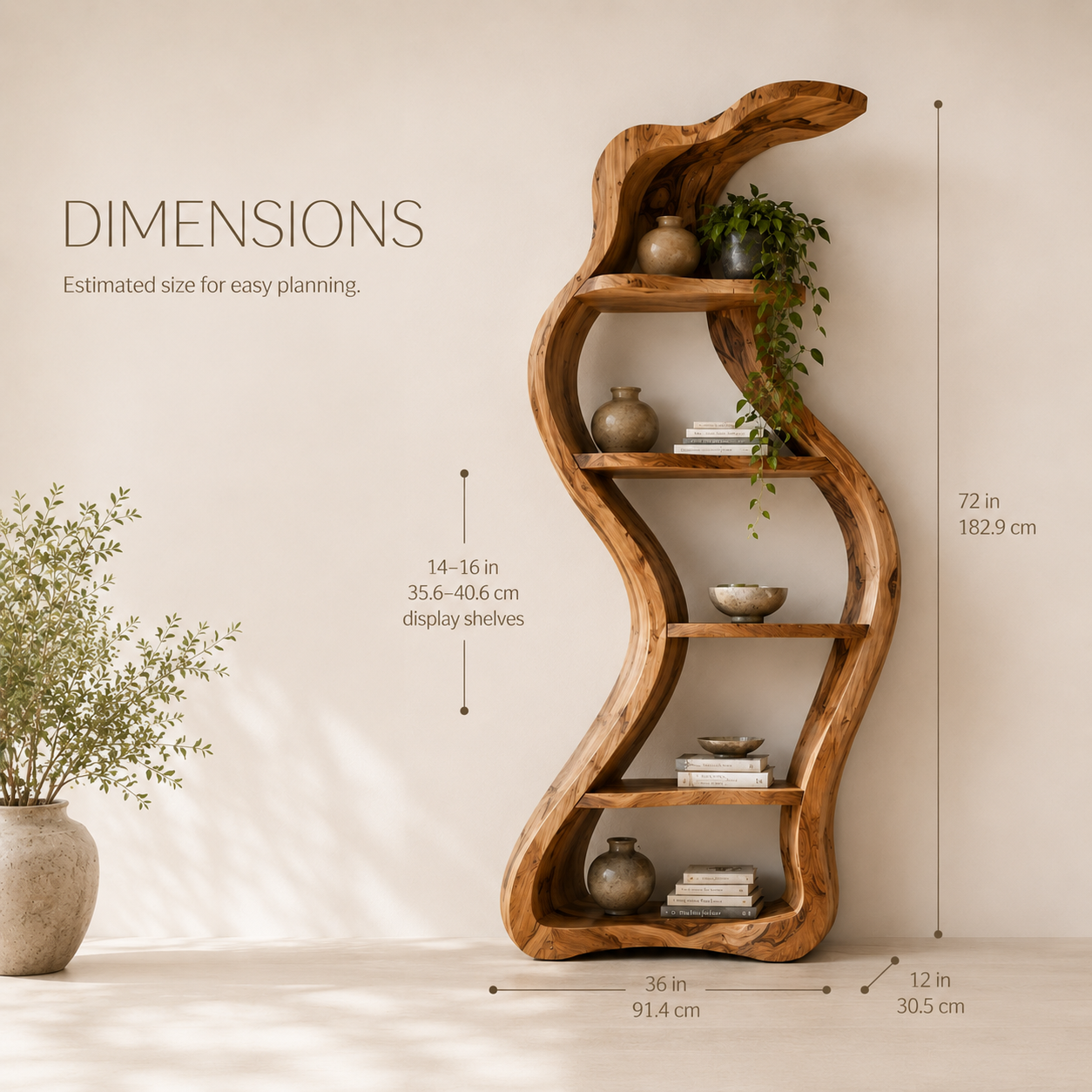 Orin Organic Modern Bookshelf - product image 08