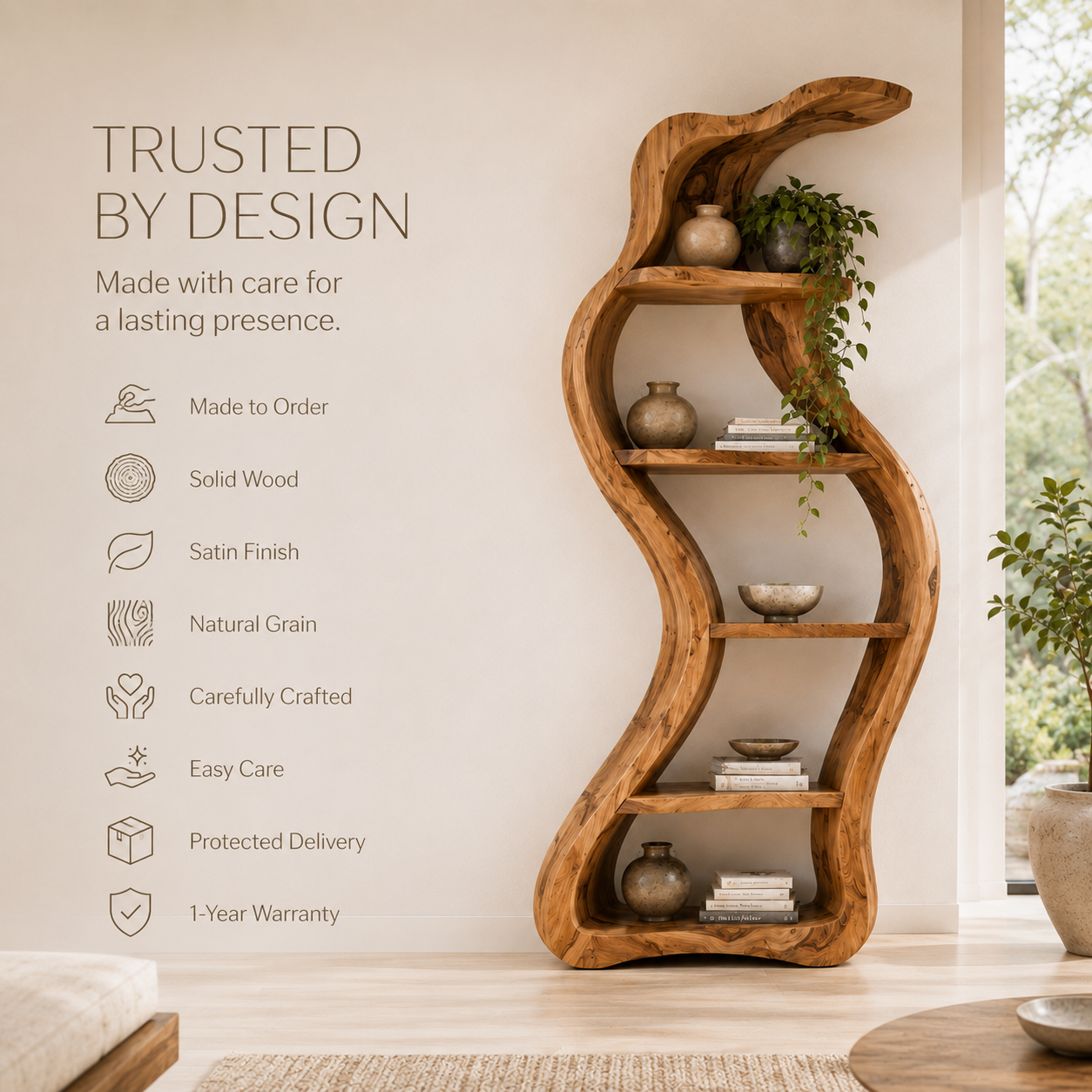 Orin Organic Modern Bookshelf - product image 09