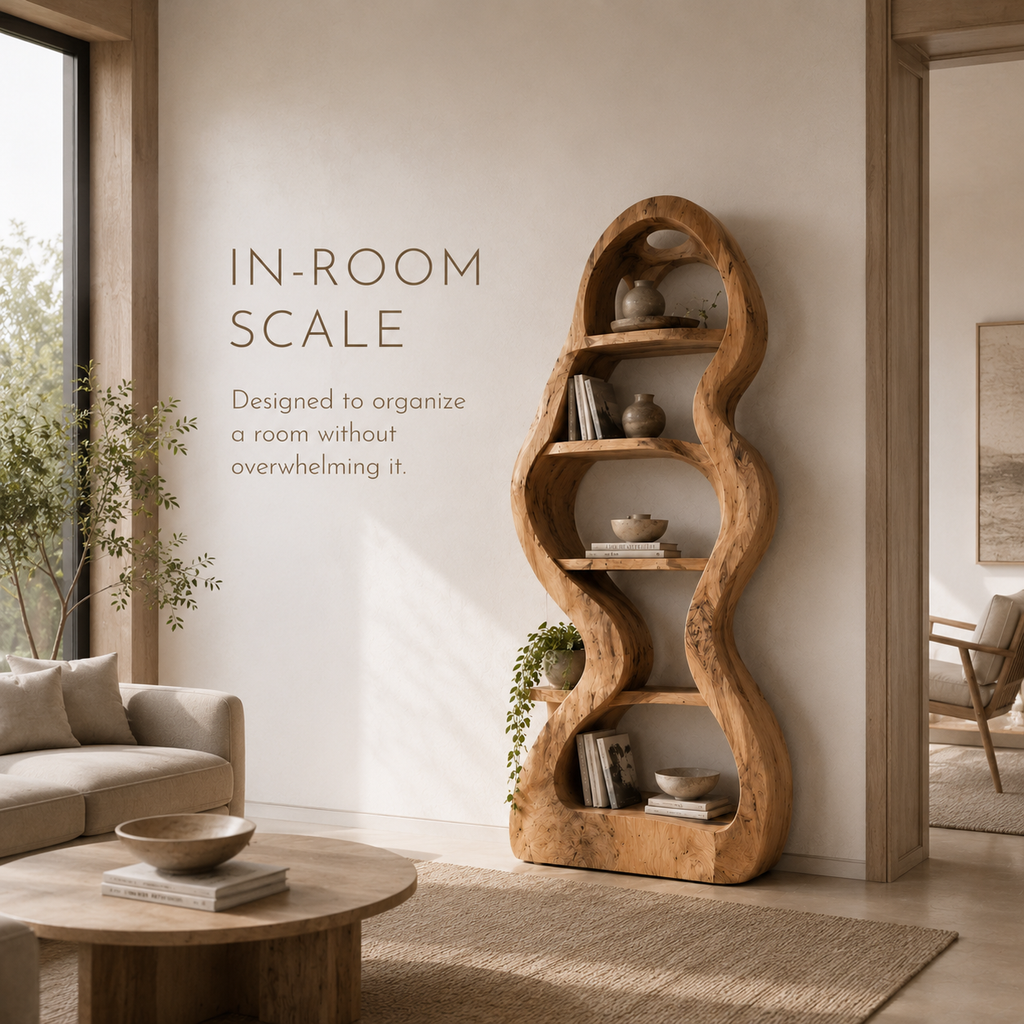 Selene Rounded Library Bookshelf - product image 04