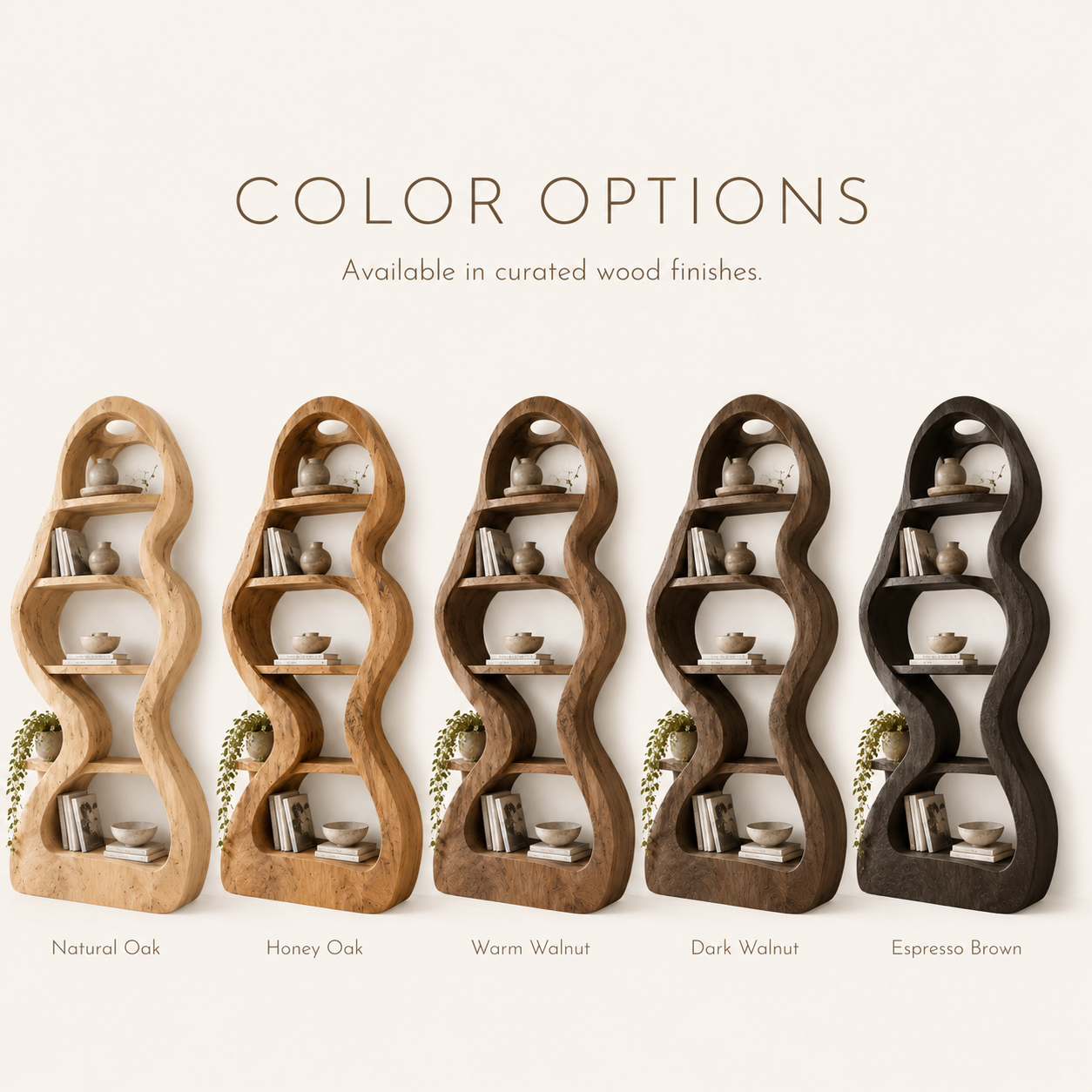 Selene Rounded Library Bookshelf - product image 10