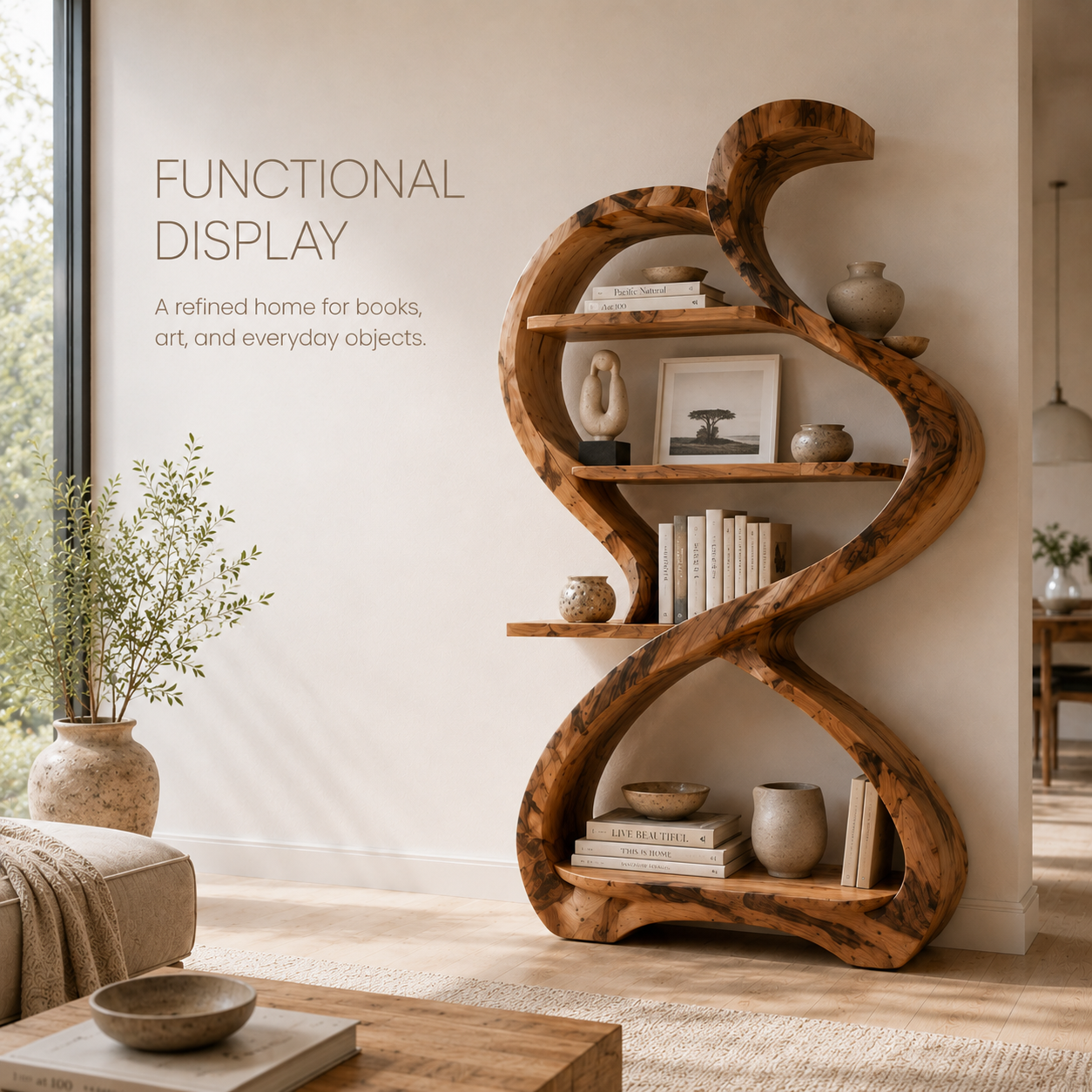 Mira Flow Wood Bookshelf - product image 07