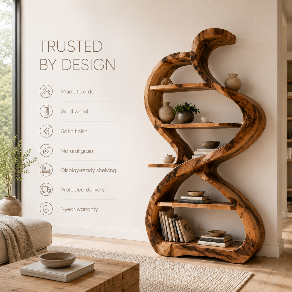 Mira Flow Wood Bookshelf - product image 09