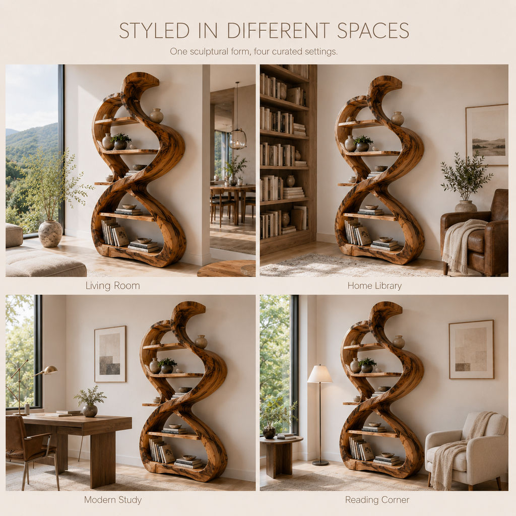 Mira Flow Wood Bookshelf - product image 11