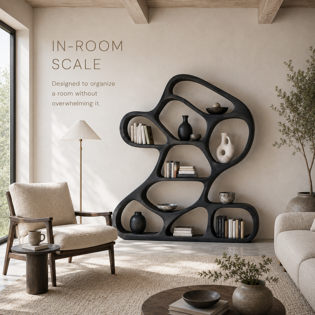 Vale Sculptural Bookshelf - product image 04